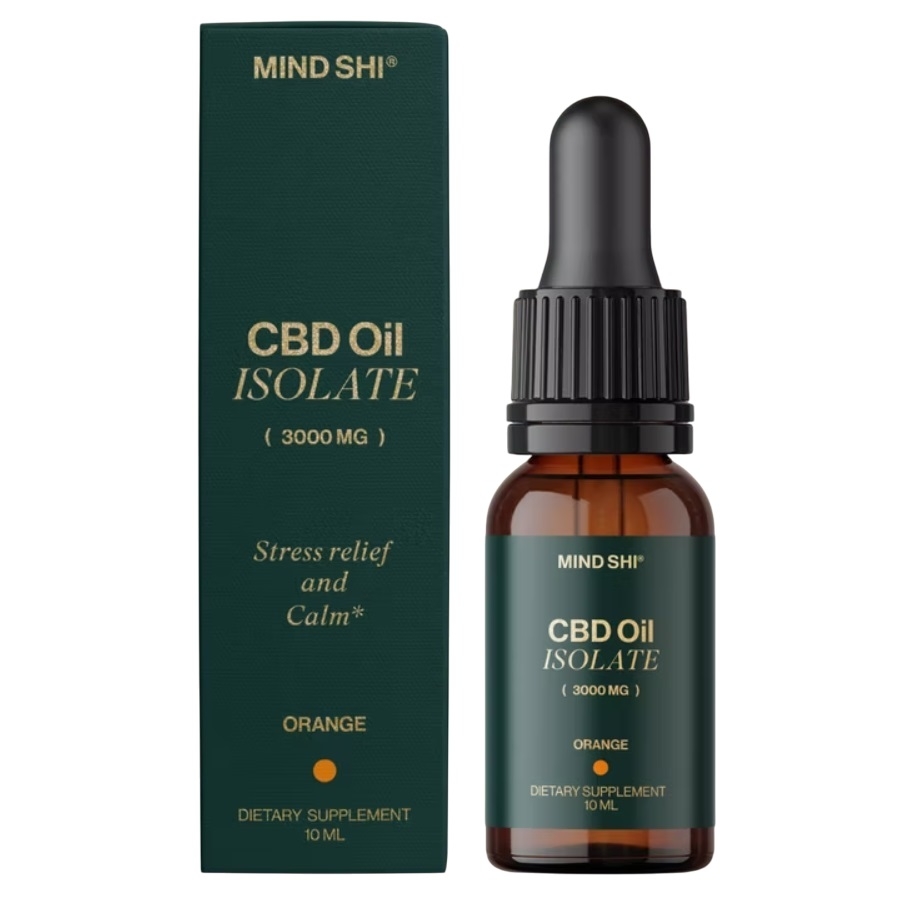MIND SHI CBD (Канабідіол) Олія Ізолят апельсин 3000мг 10мл купити