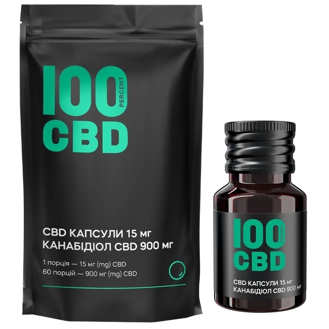 КАНАБІС CBD капс. 900мг по 15мг cbd №60 купити за доступною ціною